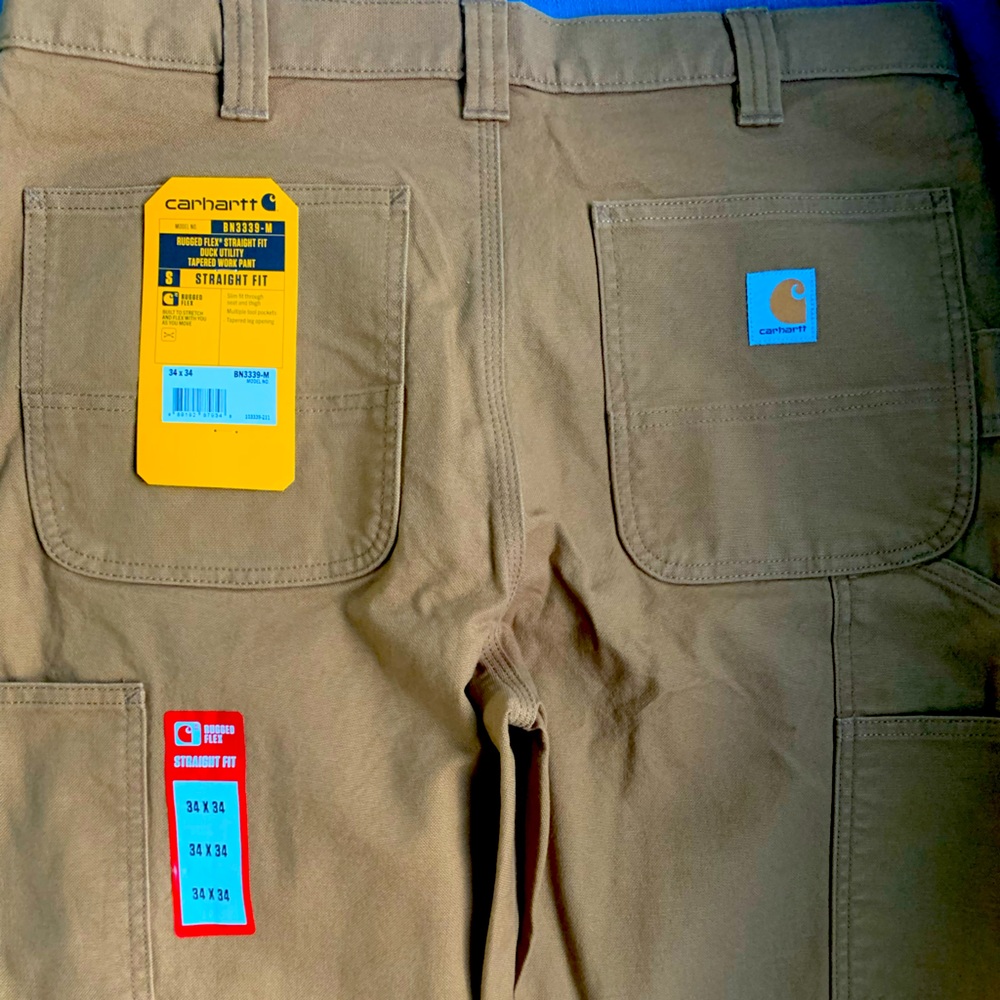 Carhartt Mens 34x34 Straight Fit